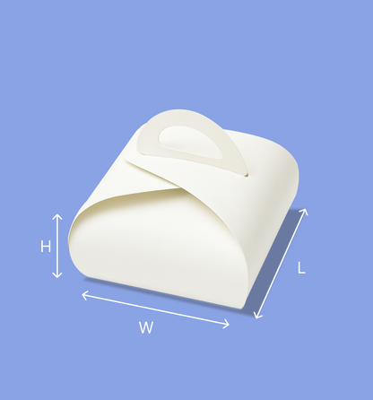 Dome Cake Box with Handle - 10 x 10 x 5
