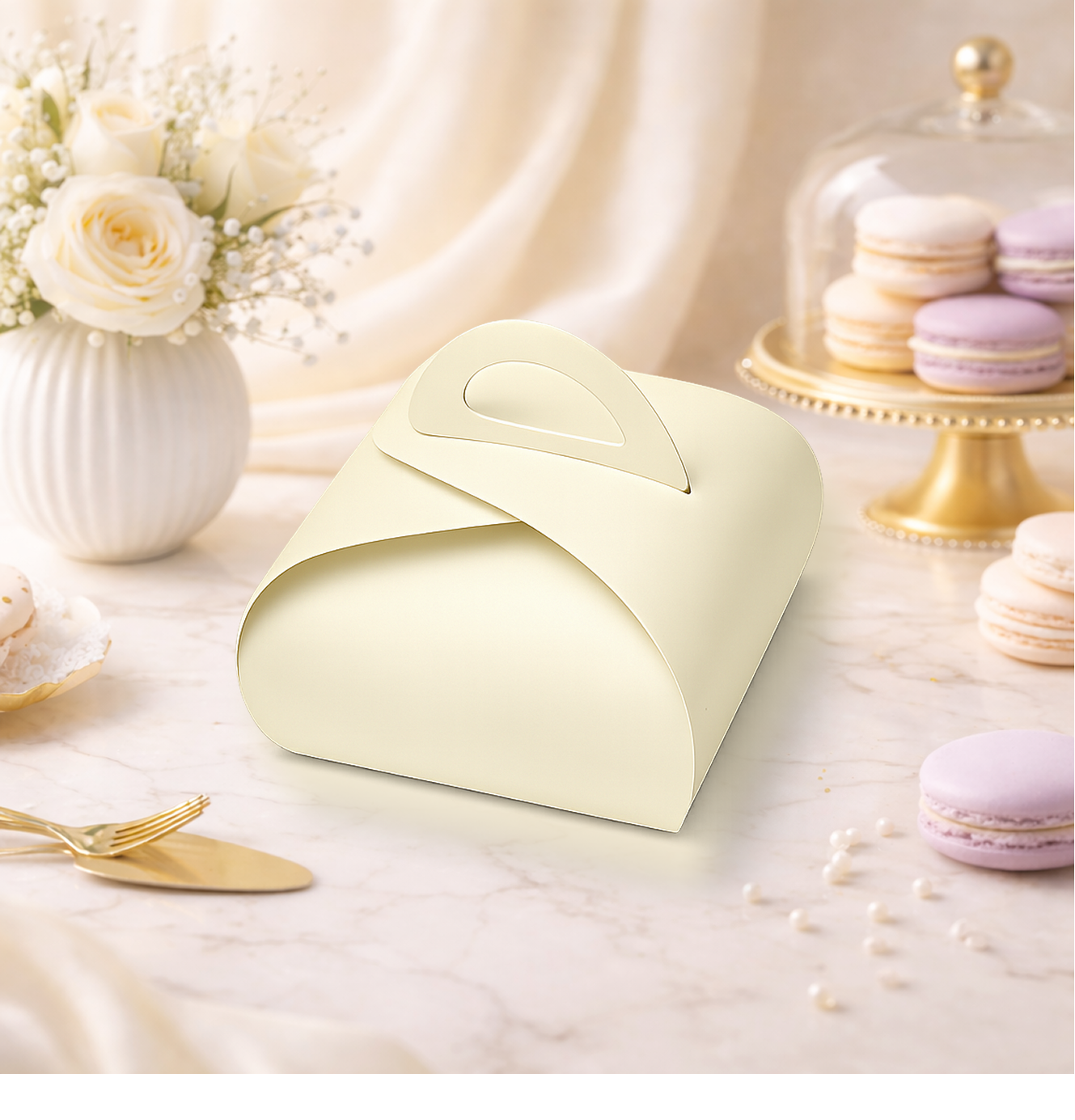 Dome Cake Box with Handle - 10 x 10 x 5