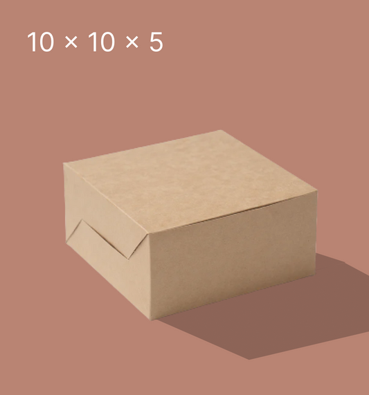 Kraft Cake Box - 10 x 10 x 5