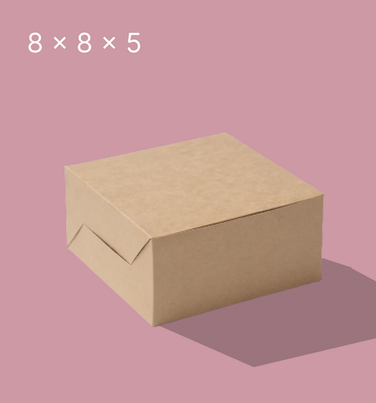 Kraft Cake Box - 8 x 8 x 5