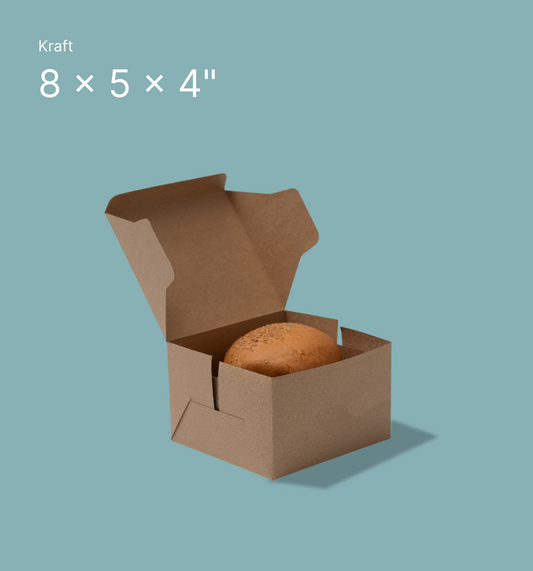 Kraft Burger Box - 8 x 5 x 4