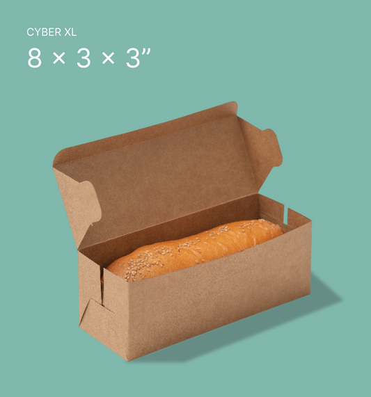 Kraft Roll Box - 8x3x3"